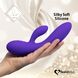 Гнучкий вібратор кролик з двома моторами FeelzToys Lea Rabbit Vibrator Medium Purple SO4431 фото 4