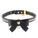 Повідець LOCKINK SEVANDA Love Heart Butterfly Leather Collar Set - Black SX0863 фото 3