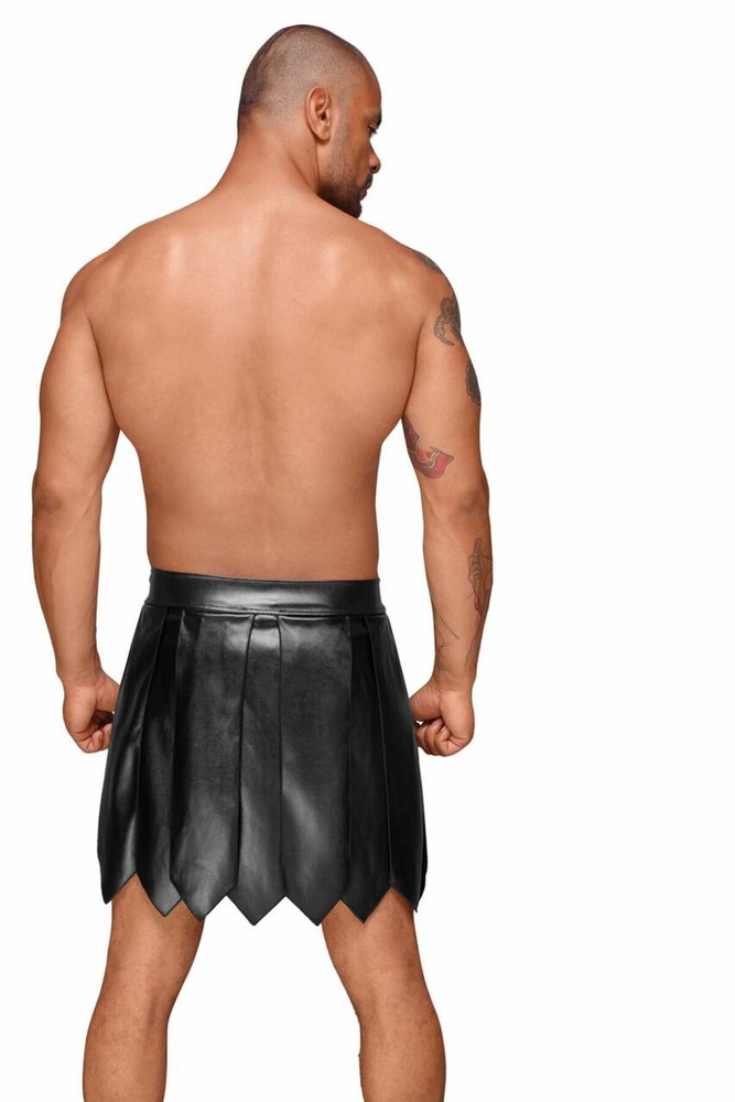 Мужская юбка гладиатора Noir Handmade H053 Eco leather men's gladiator skirt - L SX0073 фото