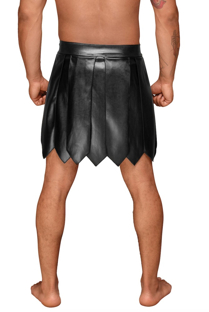 Мужская юбка гладиатора Noir Handmade H053 Eco leather men's gladiator skirt - L SX0073 фото