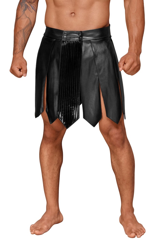 Чоловіча спідниця гладіатора Noir Handmade H053 Eco leather men's gladiator skirt - L SX0073 фото