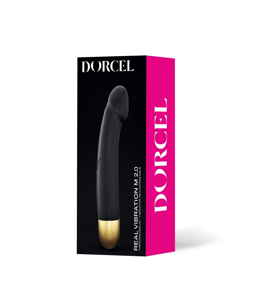 Вібратор Dorcel Real Vibration M Gold 2.0, діаметр 3,7см, перезаряджається, для точки G SO3820 фото