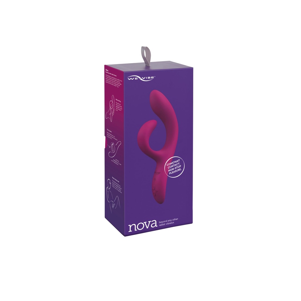 Смарт вибратор-кролик We-Vibe Nova Fuchsia, эргономичный, регулируемый угол наклона ствола SO6930 фото