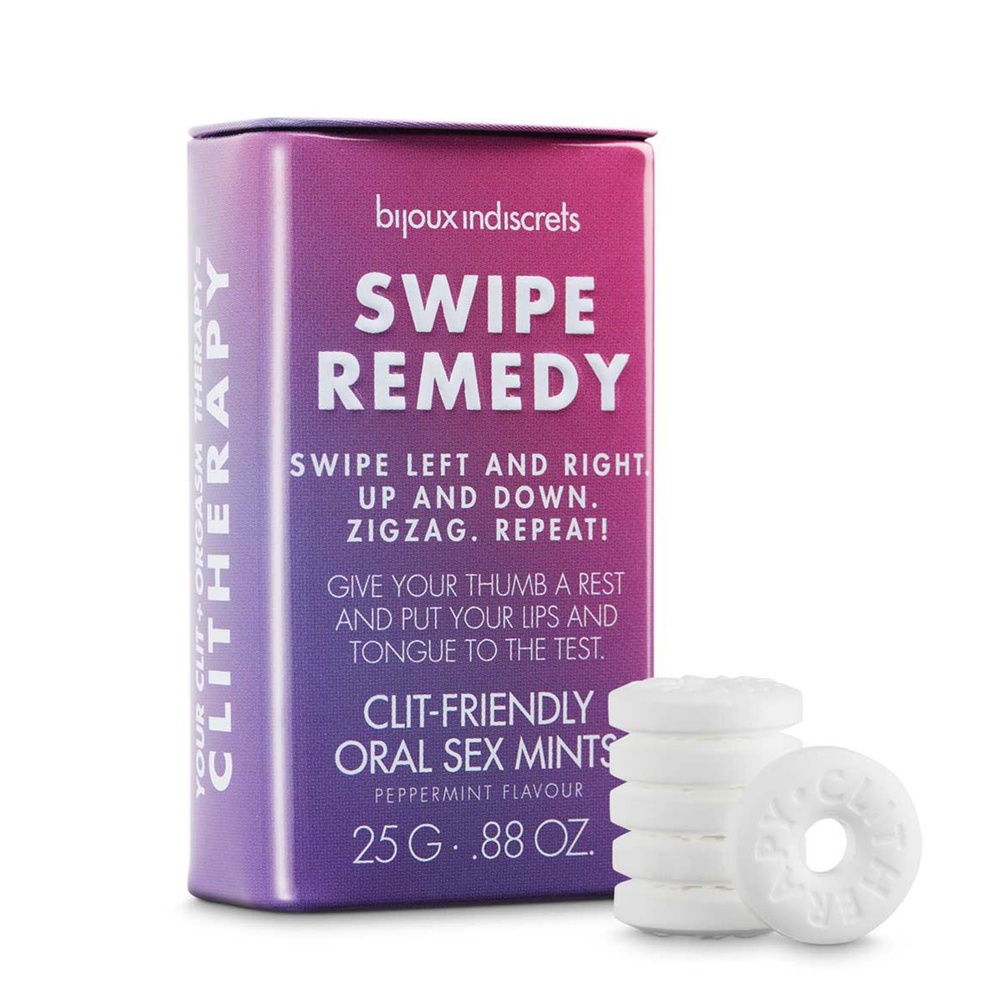 Мятные конфеты Bijoux Indiscrets Swipe Remedy – clitherapy oral sex mints, без сахара SO5911 фото