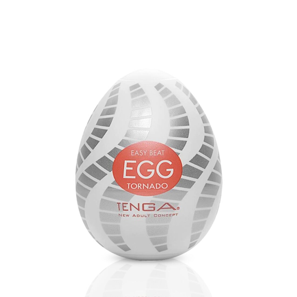 Мастурбатор-яйце Tenga Egg Tornado зі спірально-геометричним рельєфом SO5490 фото