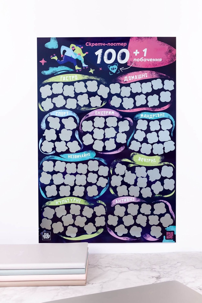 Скретч постер «100+1 побачення» (UA) SO8920 фото