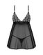 Пеньюар і трусики Obsessive Blomentis babydoll & thong XL/2XL SX1025 фото 4