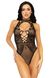 Leg Avenue Net and lace halter bodysuit OS Black SO7898 фото 3