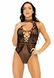 Leg Avenue Net and lace halter bodysuit OS Black SO7898 фото 4