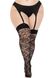 Чулки Leg Avenue Wild rose net thigh highs 1X/2X SX1043 фото 3