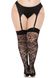 Панчохи Leg Avenue Wild rose net thigh highs 1X/2X SX1043 фото 1