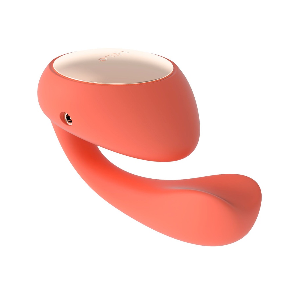 Смарт-вібратор LELO Ida Wave Coral Red, вагінально-кліторальний, технологія WaveMotion, 2 мотори SO8077 фото