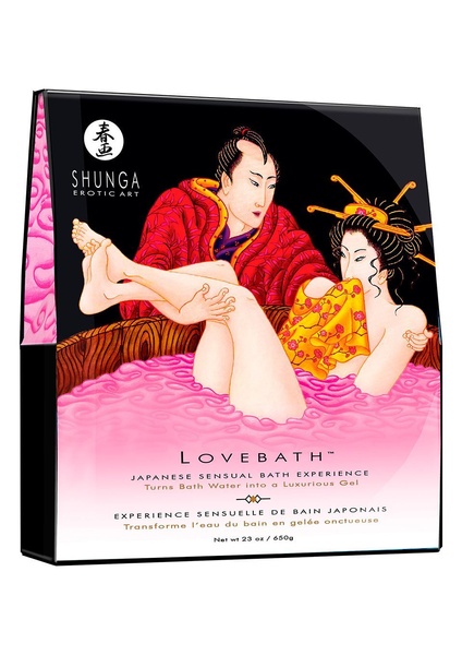 Гель для ванни Shunga LOVEBATH – Dragon Fruit 650 г, робить воду ароматним желе зі SPA ефектом SO2544 фото