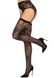 Чулки Leg Avenue Leg Avenue Lace thigh highs & garterbelt Black One Size SX1059 фото 3