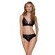 Эластичный топ с кружевом Passion PS001 TOP L, black SO4175 фото 3