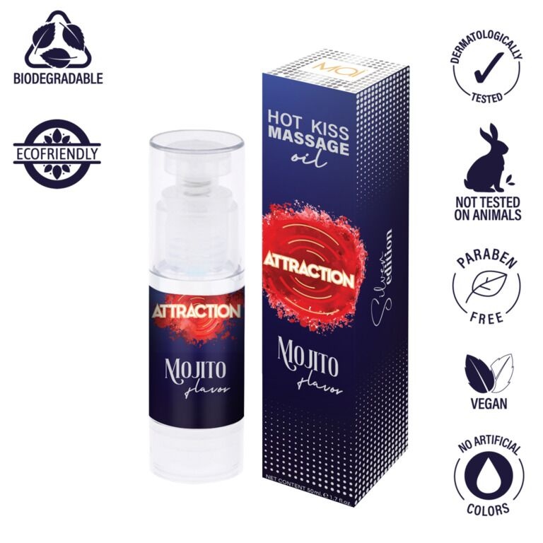 Съедобное массажное масло MAI Attraction Mojito Hot Kiss (50 мл) SO6053 фото