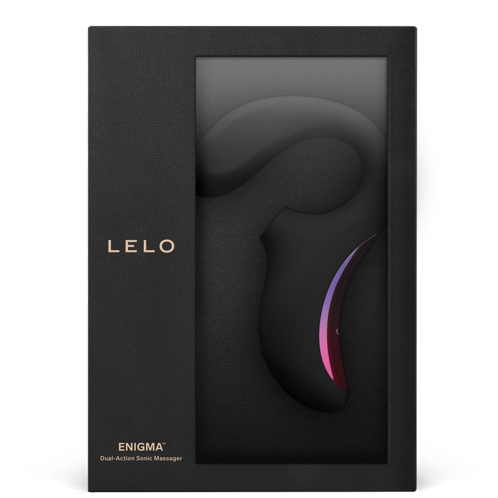 Кліторально-вагінальний звуковий стимулятор LELO Enigma Black SO8070 фото