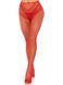 Панчохи Leg Avenue Crotchless Net Tights with Heart Backseam Red One Size SX1052 фото 2