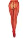 Чулки Leg Avenue Crotchless Net Tights with Heart Backseam Red One Size SX1052 фото 4