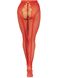 Чулки Leg Avenue Crotchless Net Tights with Heart Backseam Red One Size SX1052 фото 3