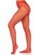 Панчохи Leg Avenue Crotchless Net Tights with Heart Backseam Red One Size SX1052 фото 1