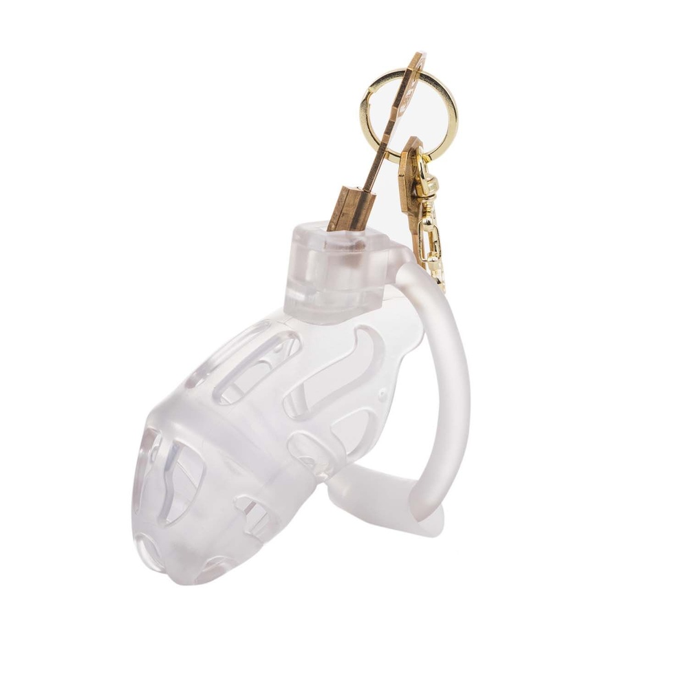 Клітка для пеніса LOCKINK SEVANDA Plastic Penis Chastity Cage - Transparent SX0871 фото