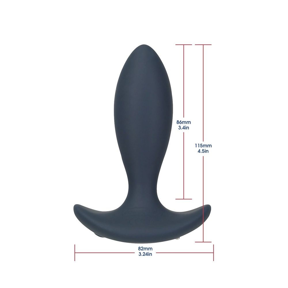 Анальна пробка з пульсацією Lux Active – Throb – 4.5" Anal Pulsating Massager, пульт ДК SO5571 фото