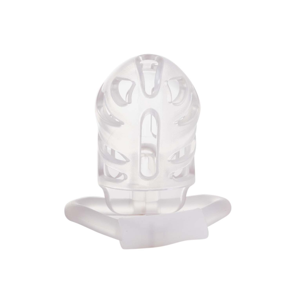 Клітка для пеніса LOCKINK SEVANDA Plastic Penis Chastity Cage - Transparent SX0871 фото