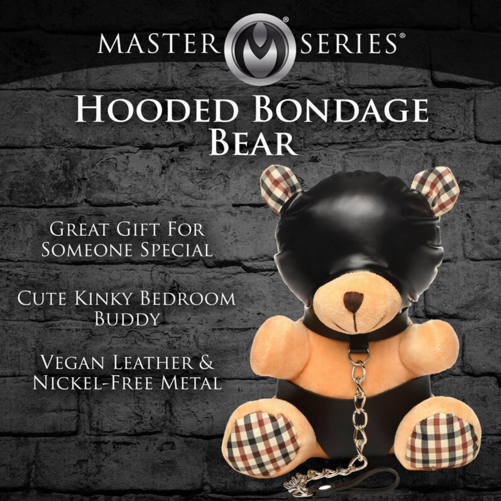 Іграшка плюшевий ведмідь HOODED Teddy Bear Plush, 23x16x12см SO9815 фото