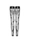 Сексуальні панчохи з відкритими шкарпетками F243 Noir Handmade, з візерунками, чорні, M NR08557 фото 4