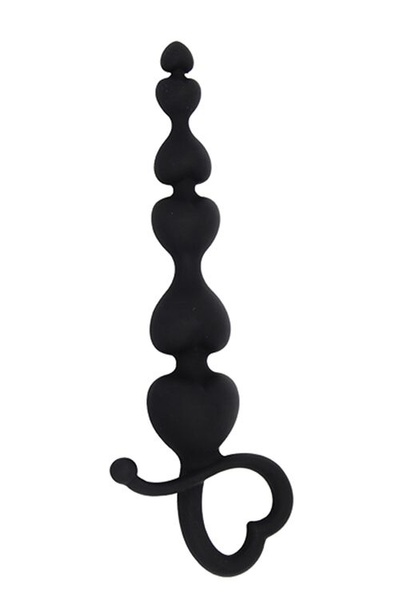 Анальні буси MAI Attraction Toys №79 Black, довжина 18 см, діаметр 3,1 см SO4637 фото